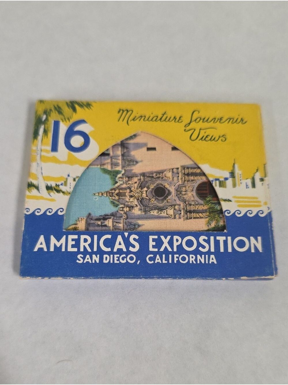 Vintage 1935 San Diego America's Exposition Miniature Souvenir Views (16) Mailer